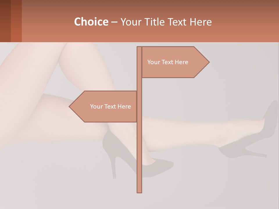 The Girl's Legs PowerPoint Template