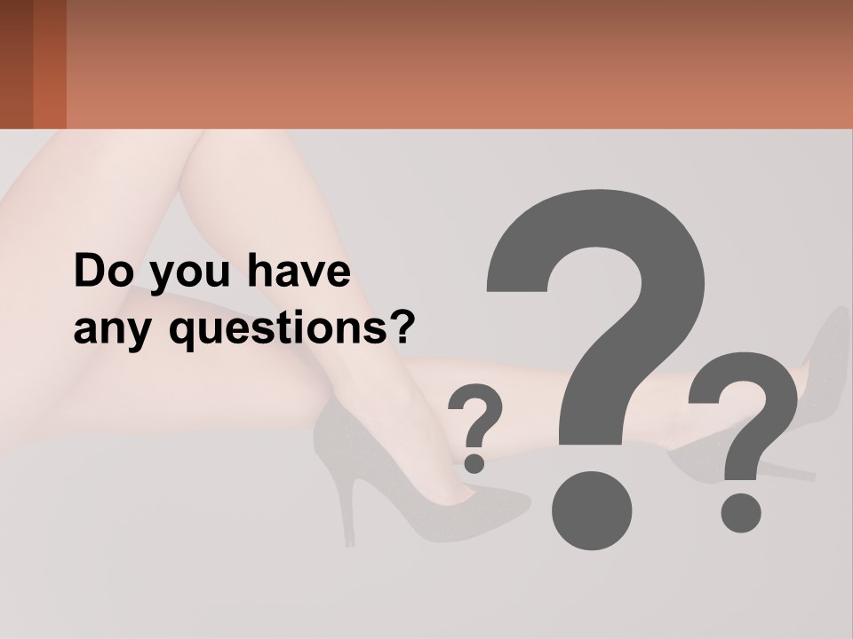 The Girl's Legs PowerPoint Template