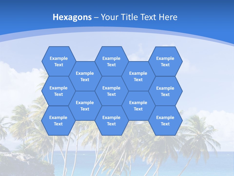 Palm Trees By The Sea PowerPoint Template