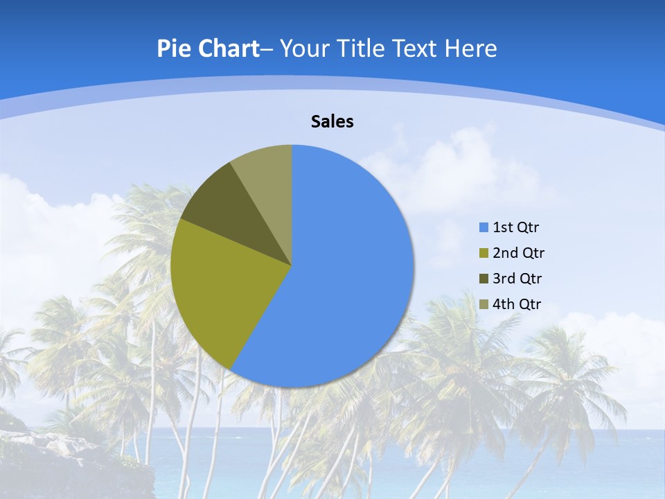 Palm Trees By The Sea PowerPoint Template