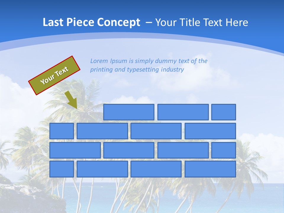 Palm Trees By The Sea PowerPoint Template