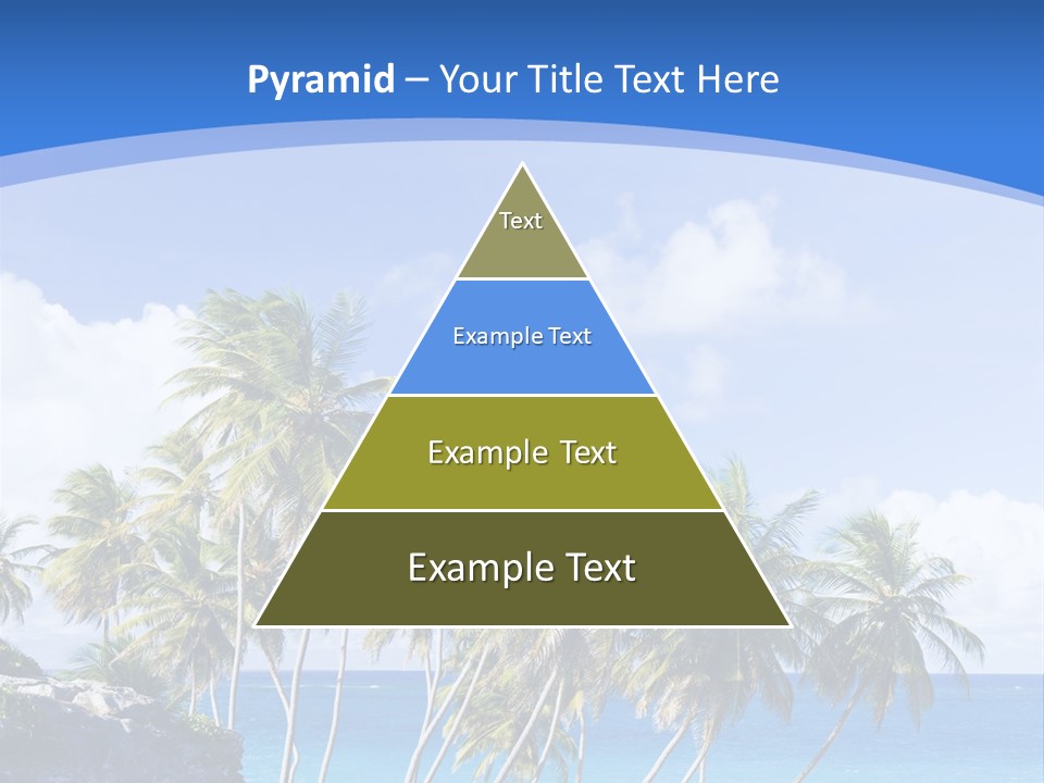 Palm Trees By The Sea PowerPoint Template