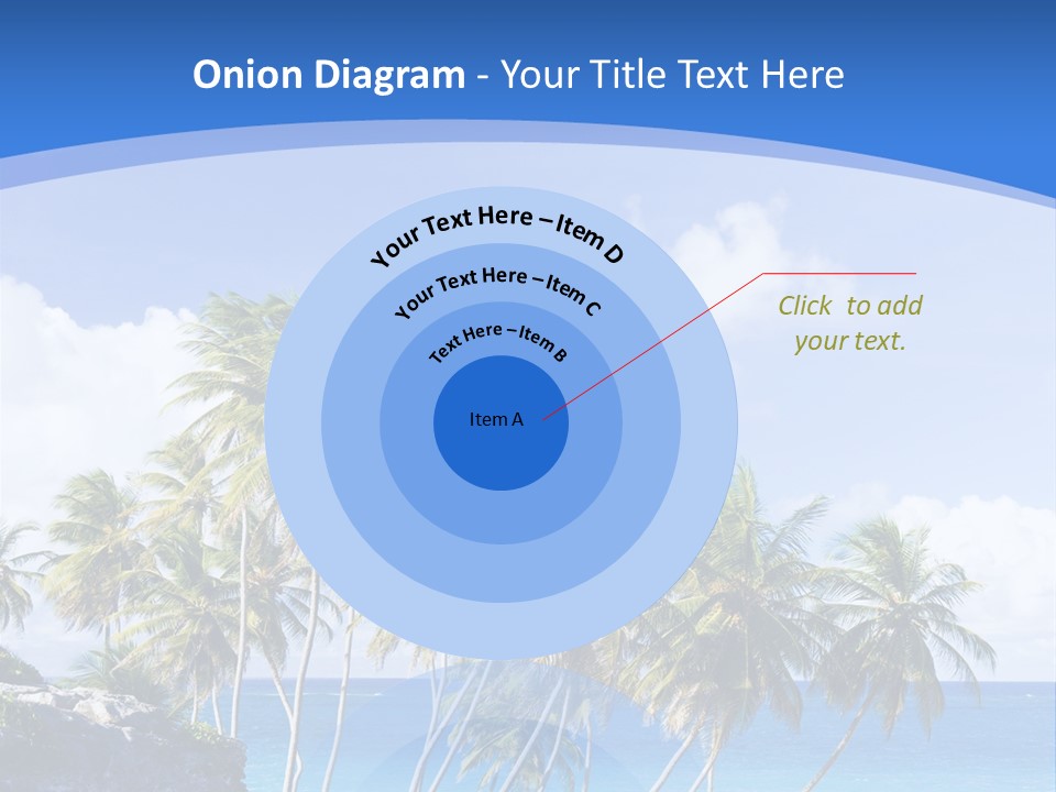 Palm Trees By The Sea PowerPoint Template