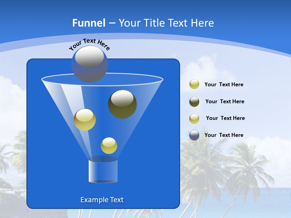 Palm Trees By The Sea PowerPoint Template