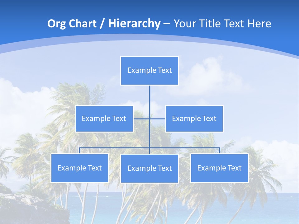 Palm Trees By The Sea PowerPoint Template