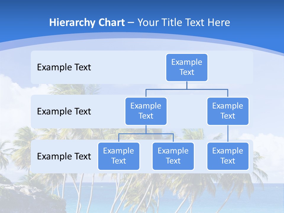 Palm Trees By The Sea PowerPoint Template