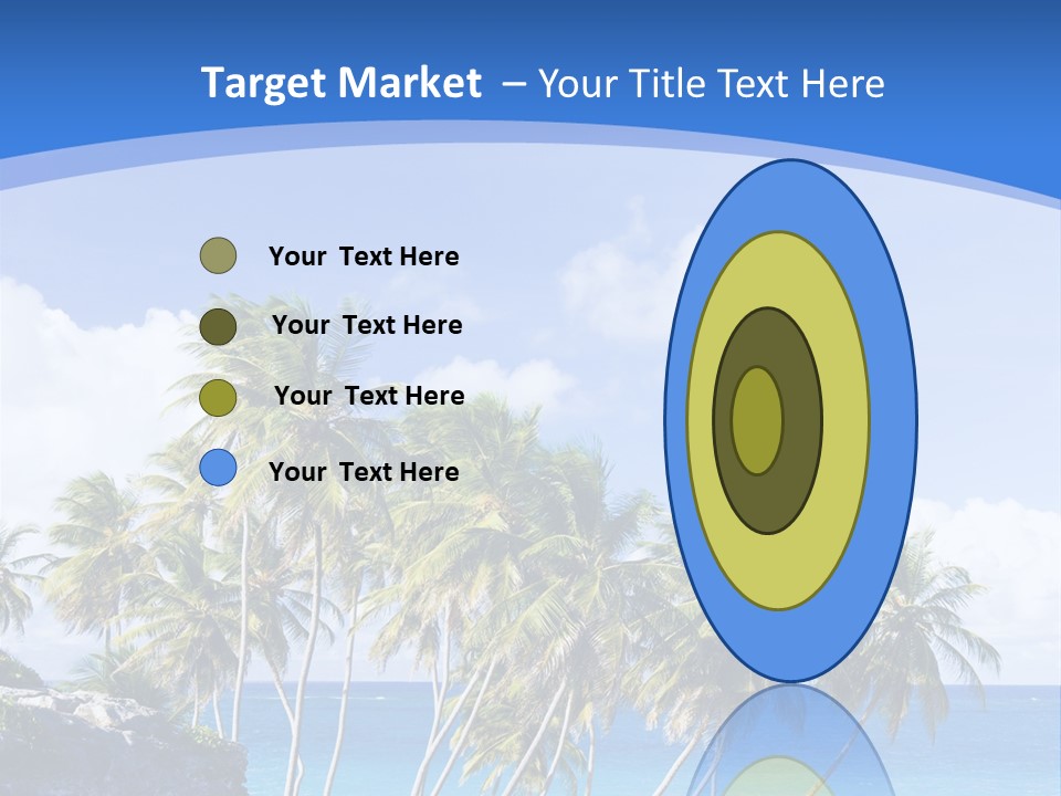 Palm Trees By The Sea PowerPoint Template