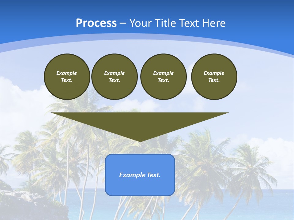 Palm Trees By The Sea PowerPoint Template
