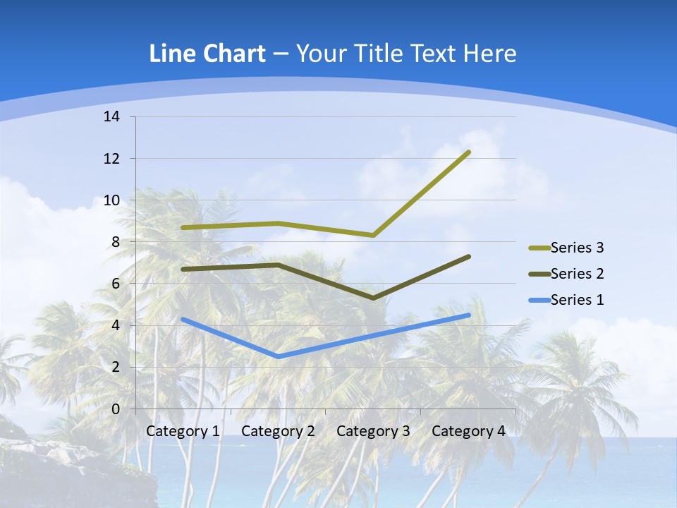 Palm Trees By The Sea PowerPoint Template