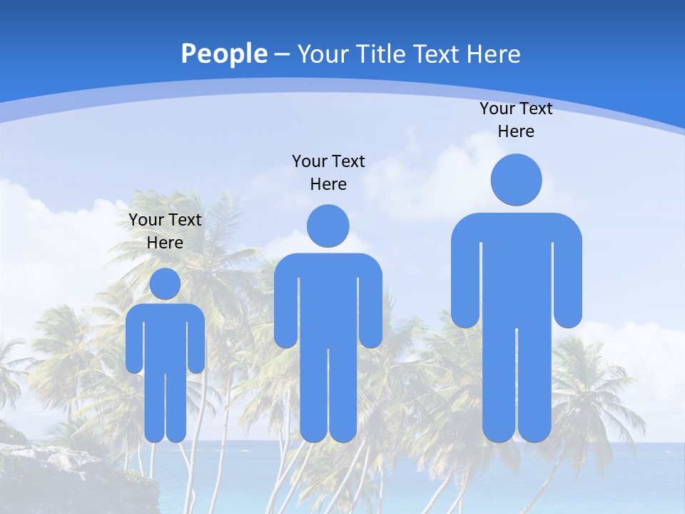 Palm Trees By The Sea PowerPoint Template