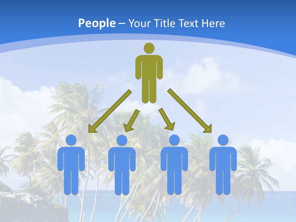 Palm Trees By The Sea PowerPoint Template