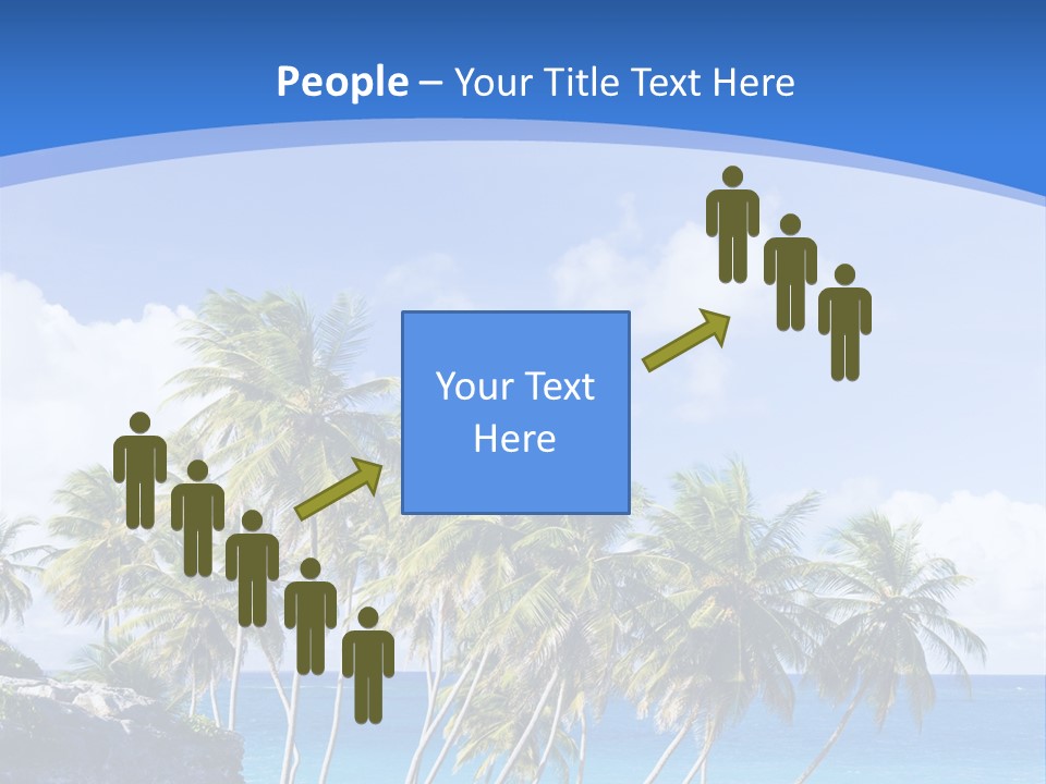 Palm Trees By The Sea PowerPoint Template