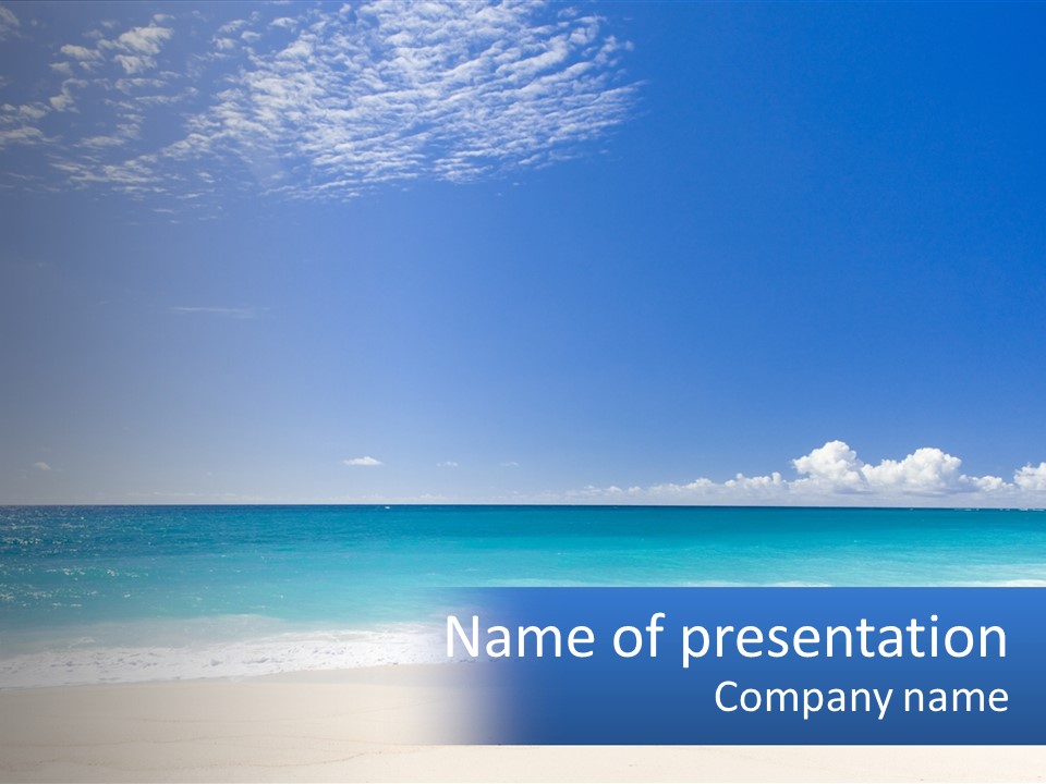 Blue Sea PowerPoint Template