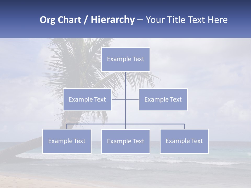 Palm Tree By The Sea PowerPoint Template