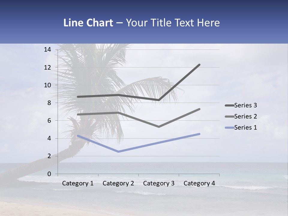 Palm Tree By The Sea PowerPoint Template