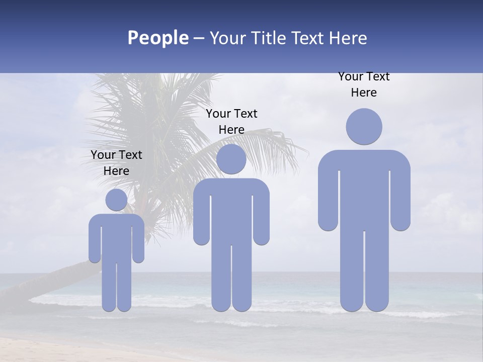 Palm Tree By The Sea PowerPoint Template