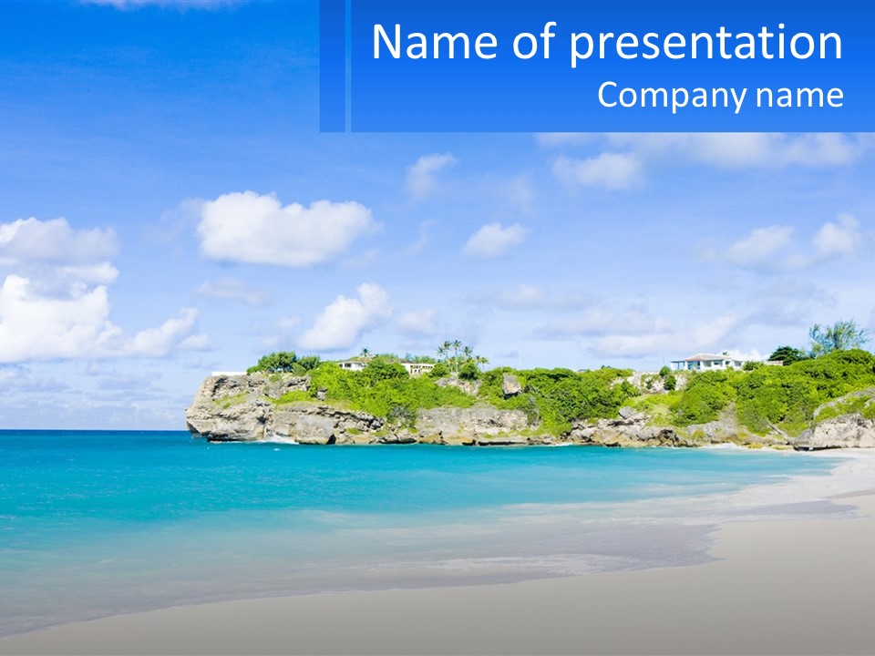 Rocks By The Sea PowerPoint Template
