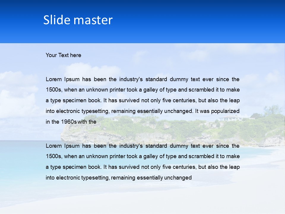 Rocks By The Sea PowerPoint Template