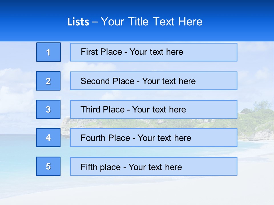 Rocks By The Sea PowerPoint Template