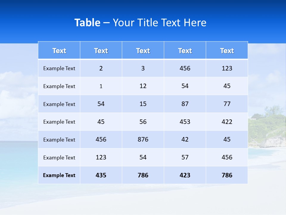 Rocks By The Sea PowerPoint Template