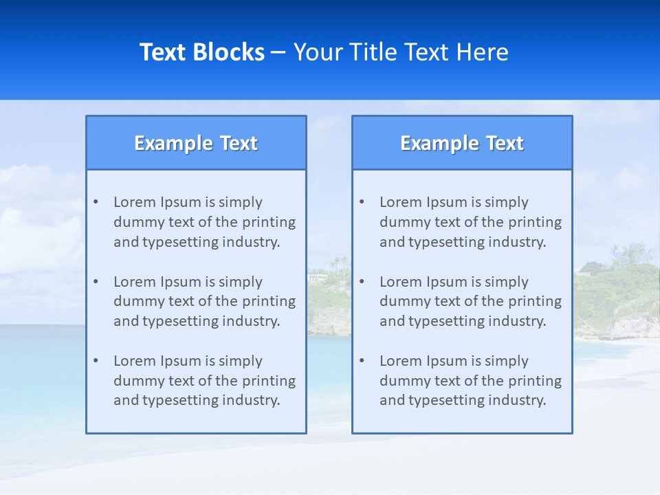 Rocks By The Sea PowerPoint Template