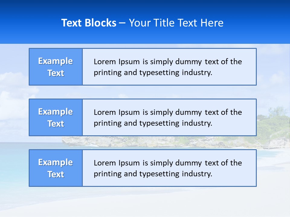 Rocks By The Sea PowerPoint Template