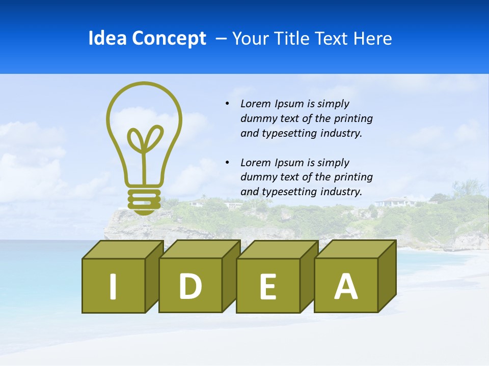 Rocks By The Sea PowerPoint Template