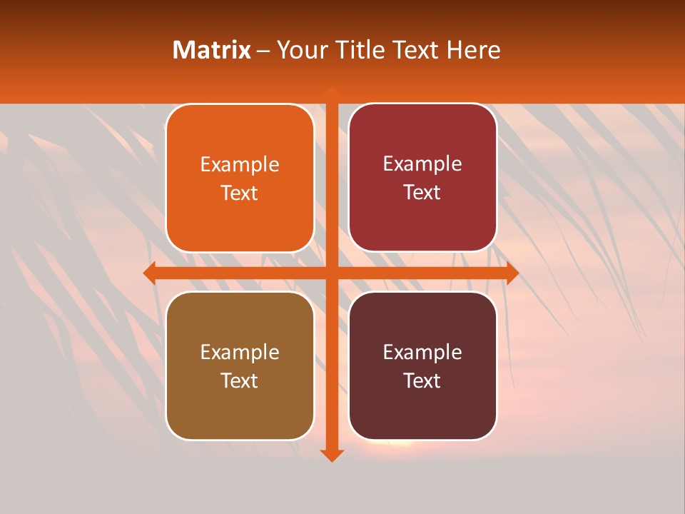 Sunset On The Sea PowerPoint Template