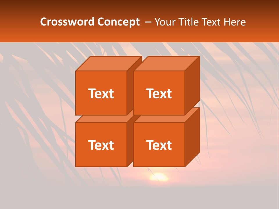 Sunset On The Sea PowerPoint Template