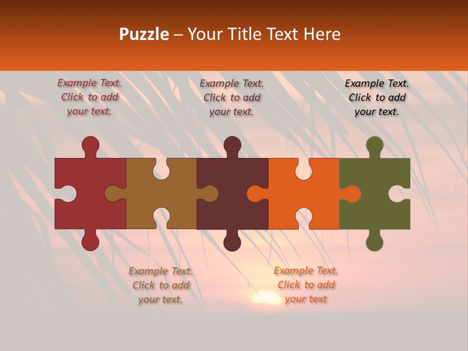 Sunset On The Sea PowerPoint Template