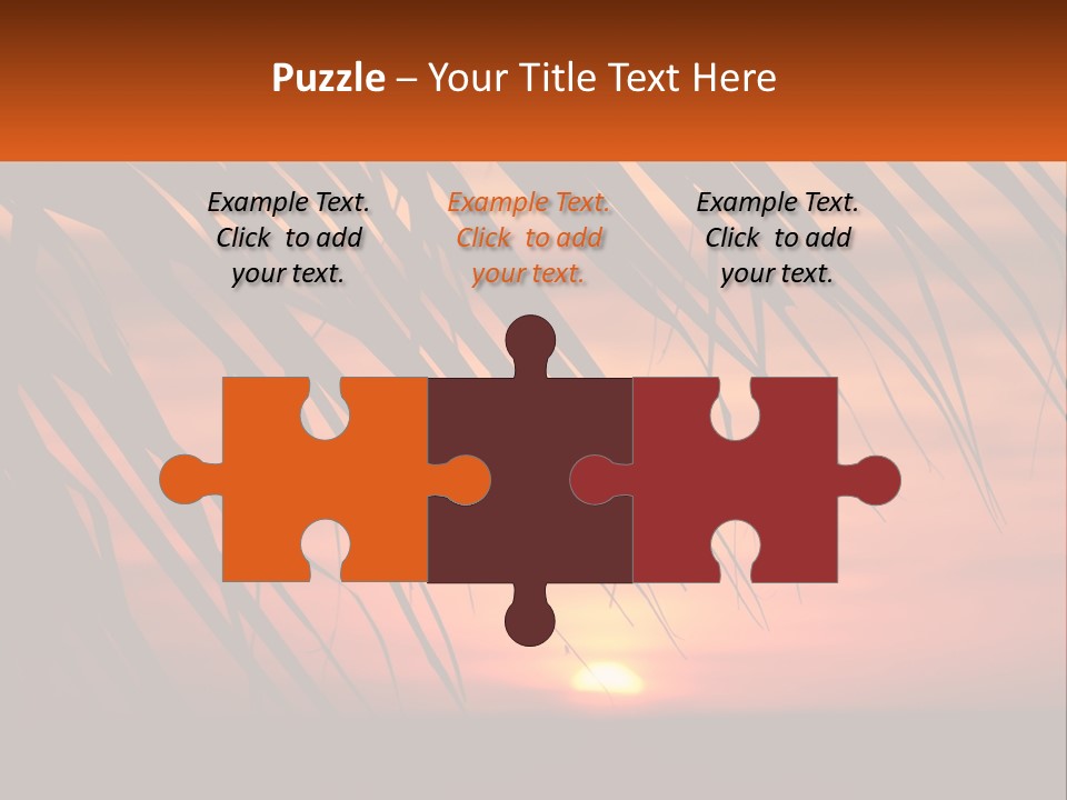 Sunset On The Sea PowerPoint Template