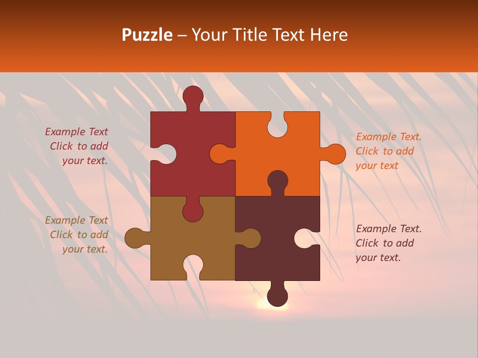 Sunset On The Sea PowerPoint Template