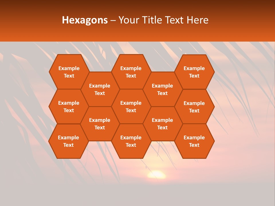 Sunset On The Sea PowerPoint Template