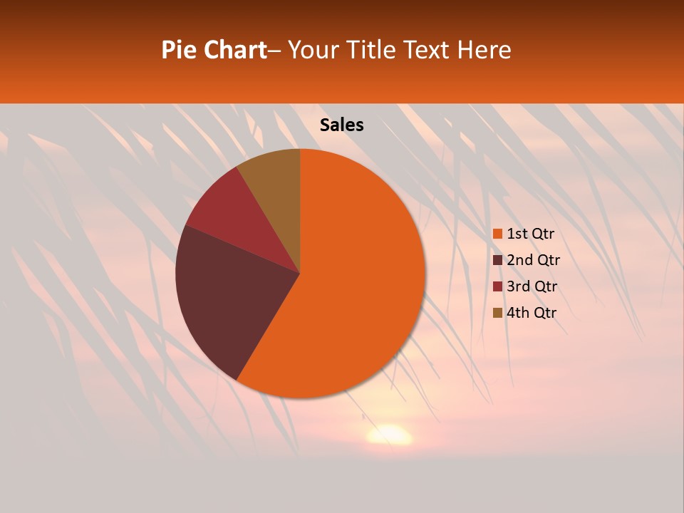 Sunset On The Sea PowerPoint Template