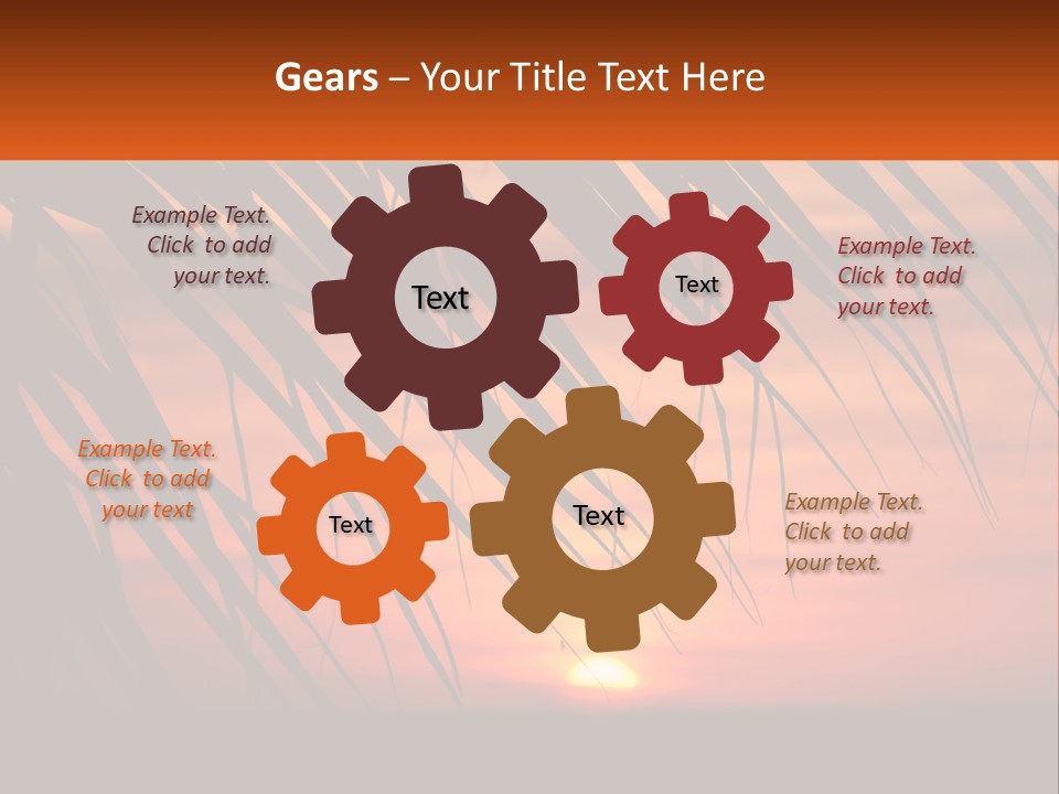 Sunset On The Sea PowerPoint Template