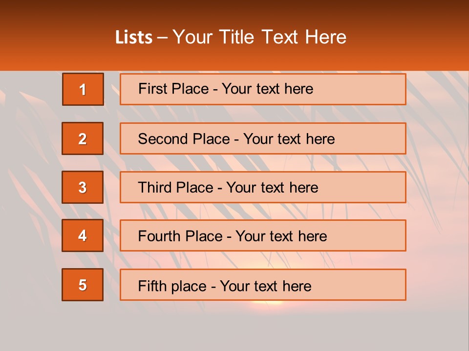 Sunset On The Sea PowerPoint Template