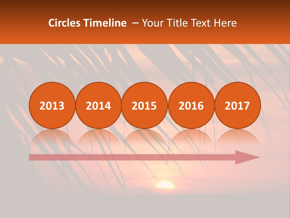 Sunset On The Sea PowerPoint Template