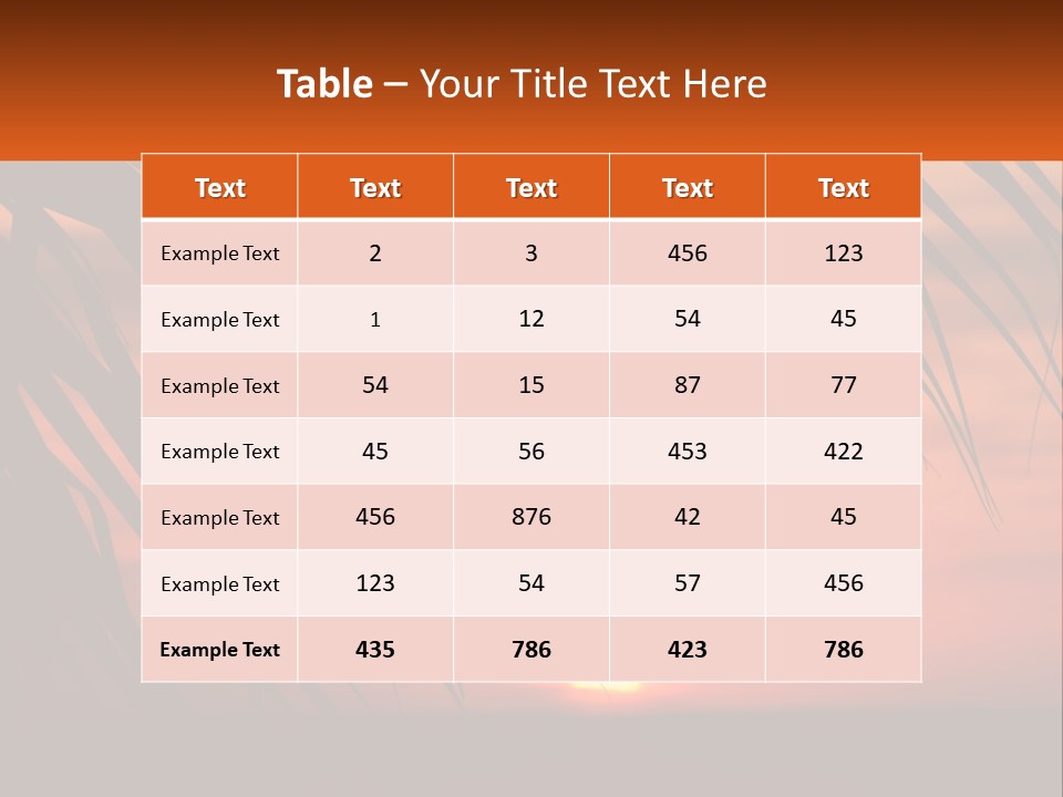 Sunset On The Sea PowerPoint Template