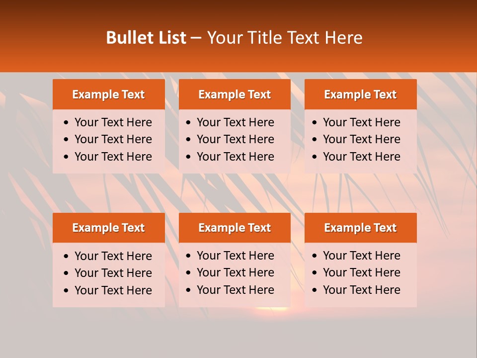 Sunset On The Sea PowerPoint Template