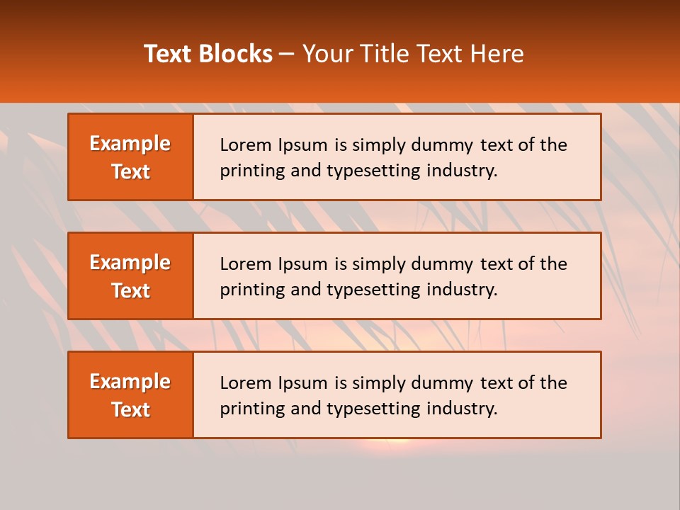 Sunset On The Sea PowerPoint Template
