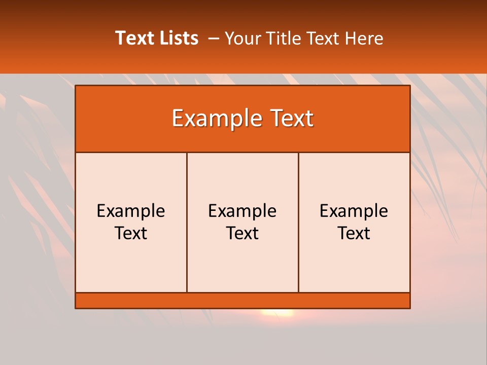 Sunset On The Sea PowerPoint Template