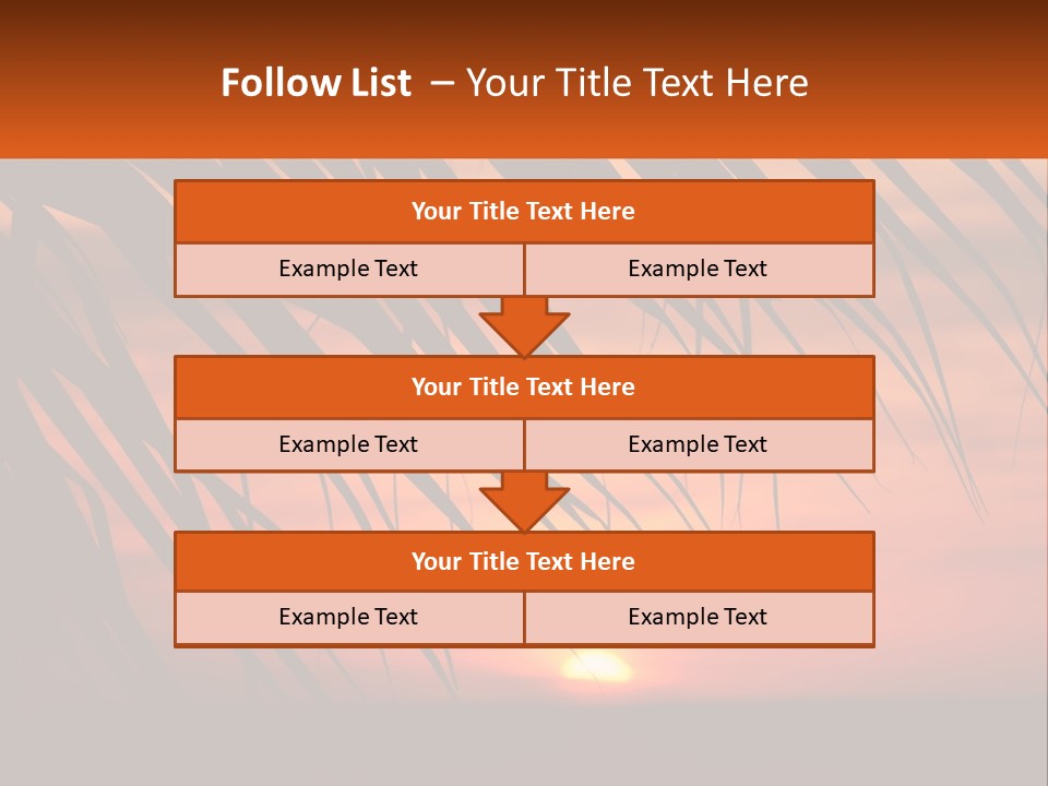 Sunset On The Sea PowerPoint Template