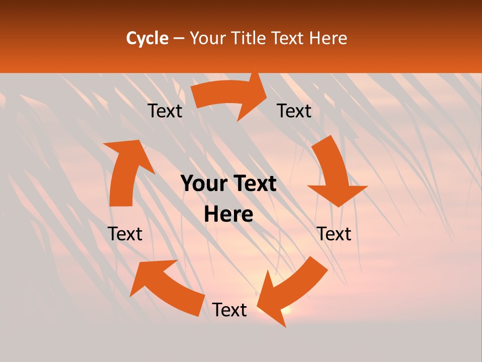 Sunset On The Sea PowerPoint Template