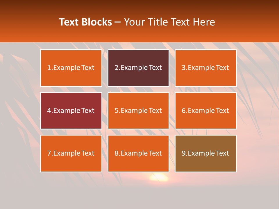 Sunset On The Sea PowerPoint Template