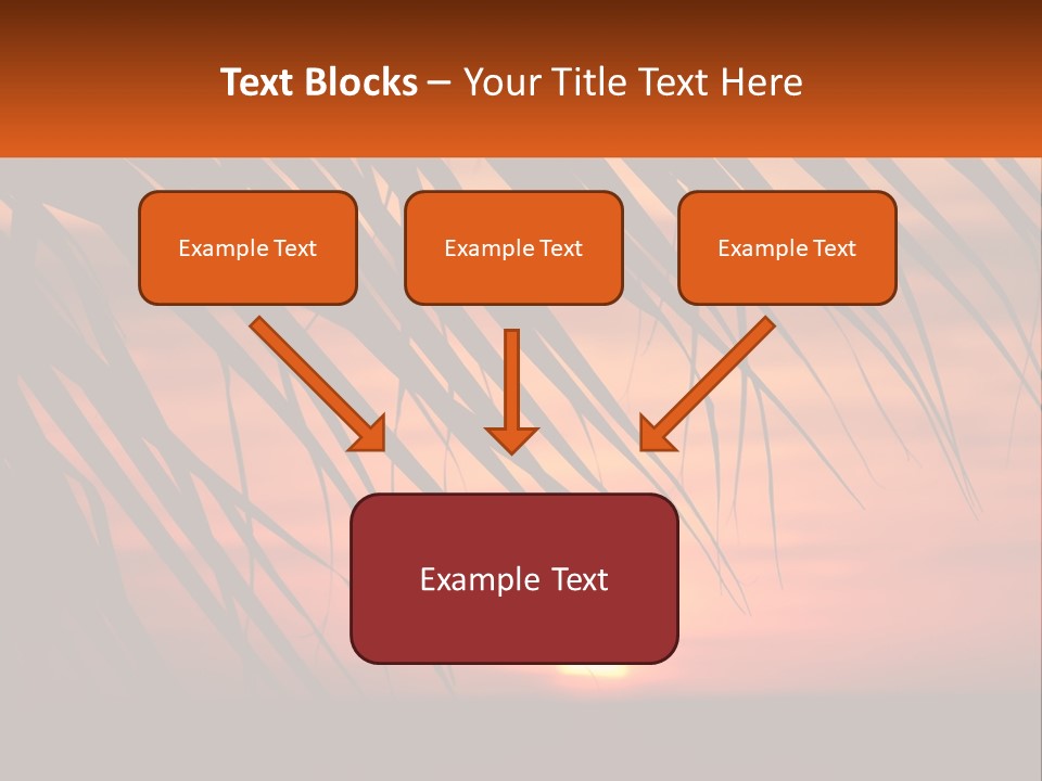 Sunset On The Sea PowerPoint Template