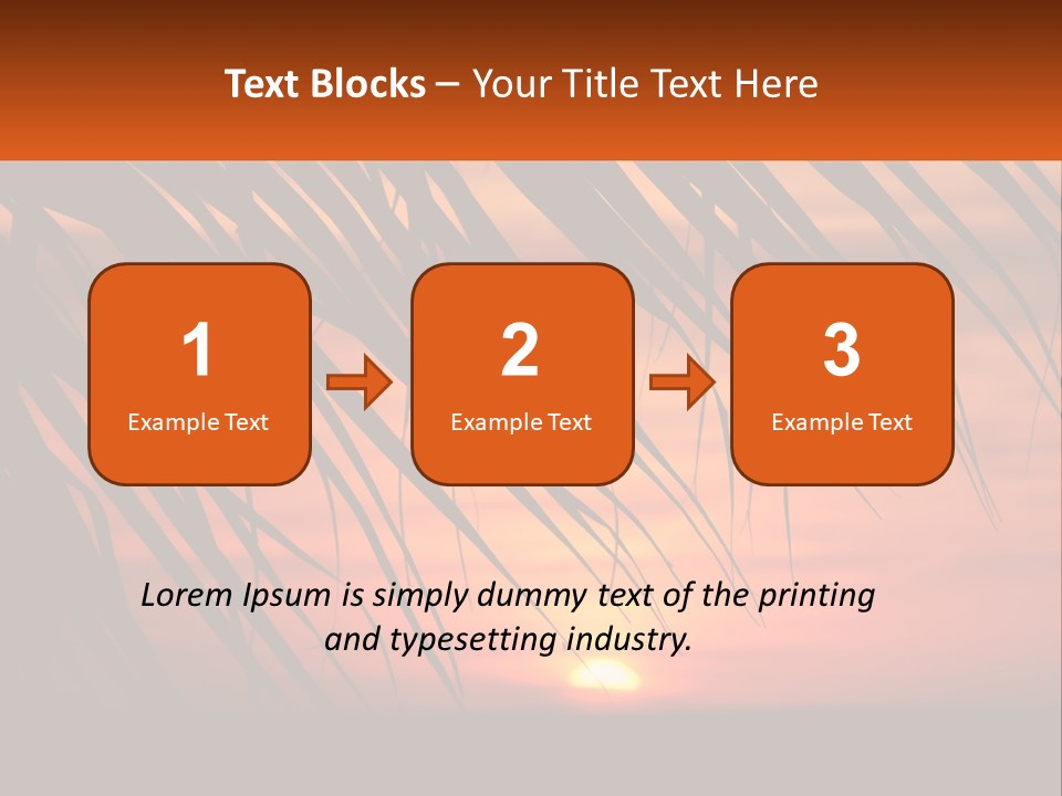 Sunset On The Sea PowerPoint Template