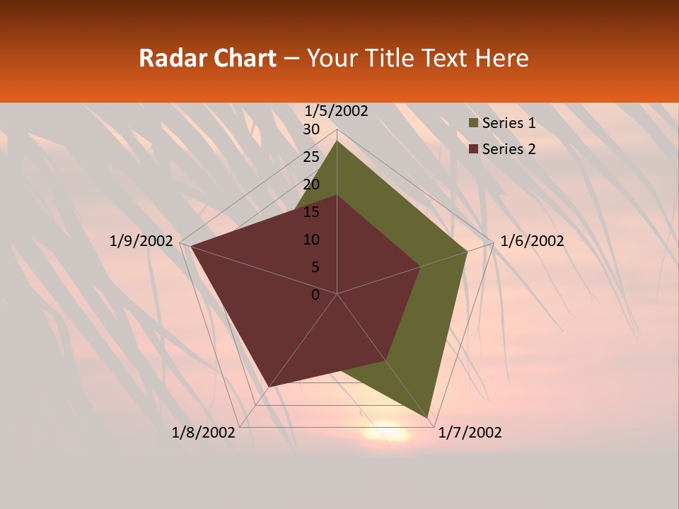 Sunset On The Sea PowerPoint Template