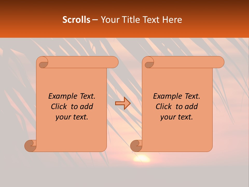 Sunset On The Sea PowerPoint Template