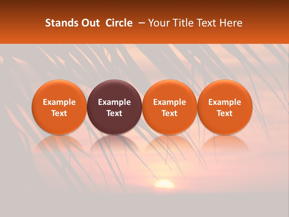 Sunset On The Sea PowerPoint Template