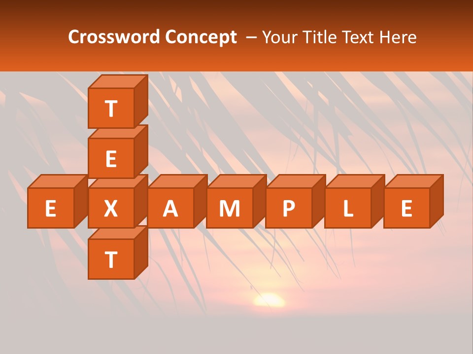 Sunset On The Sea PowerPoint Template